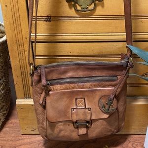 Shoulder strap bag - all leather. Harbor brand